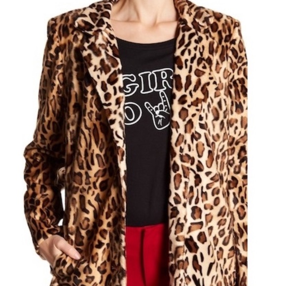 Philosophy Jackets & Blazers - 🚨LAST CHANCE 🚨Philosophy Leopard Faux Fur Blazer